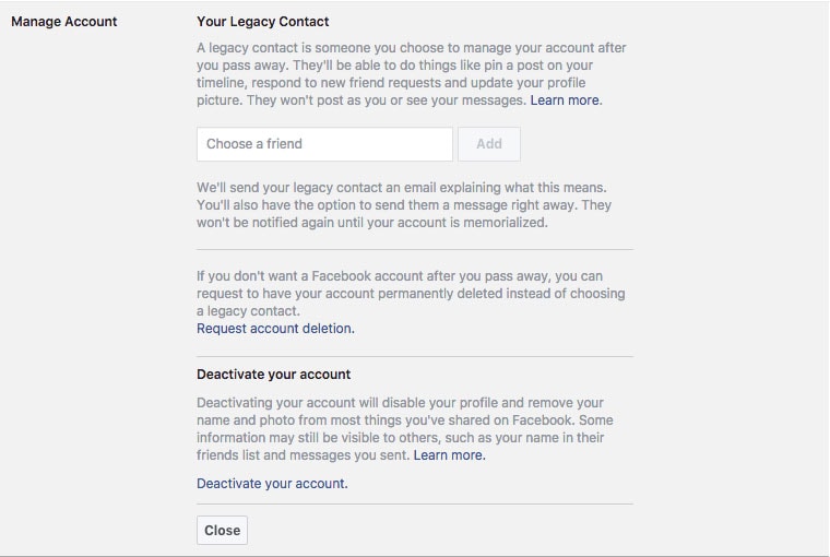 What Happens To My Facebook-Manage account