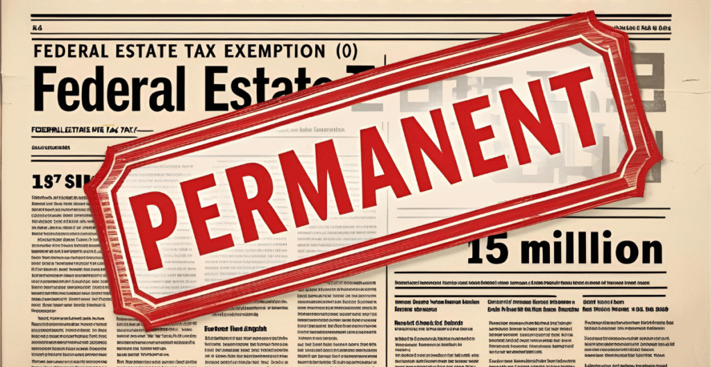 Permanent Federal Estate Tax Exemption Under New Law The Pollock Firm